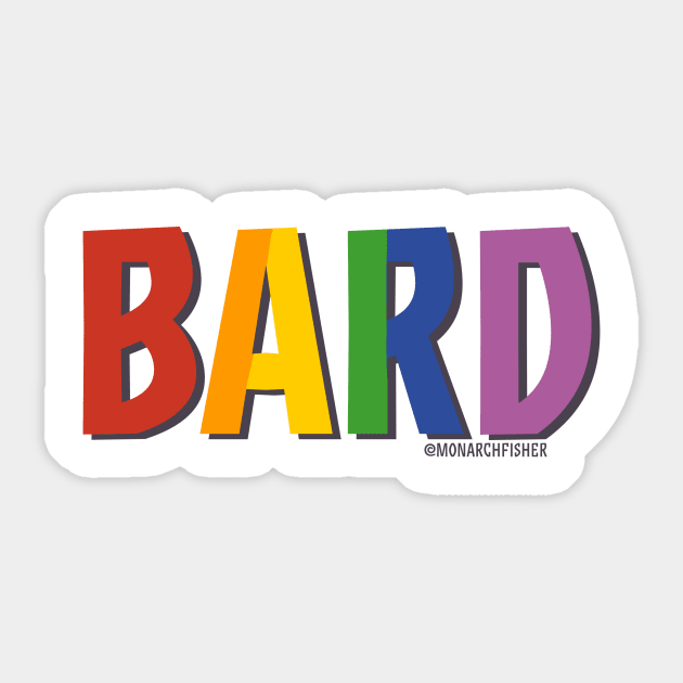 Bard Pride Sticker by MonarchFisher